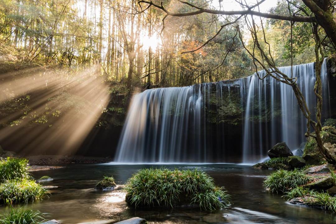 Keindahan Nabegataki Falls, Air Terjun Unik di Kumamoto ( Ryo Ito Unsplash)