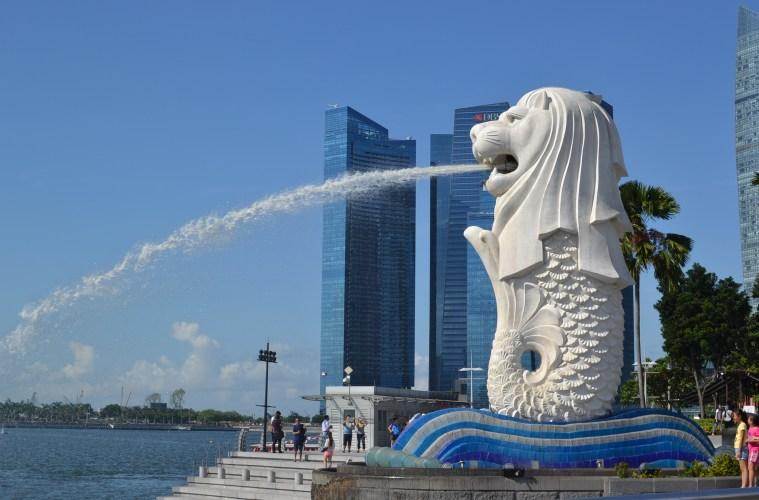 Patung Merlion di Bontang