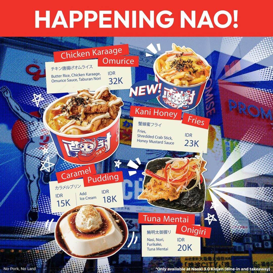 Harga Menu Naoki Rice Klojen Malang