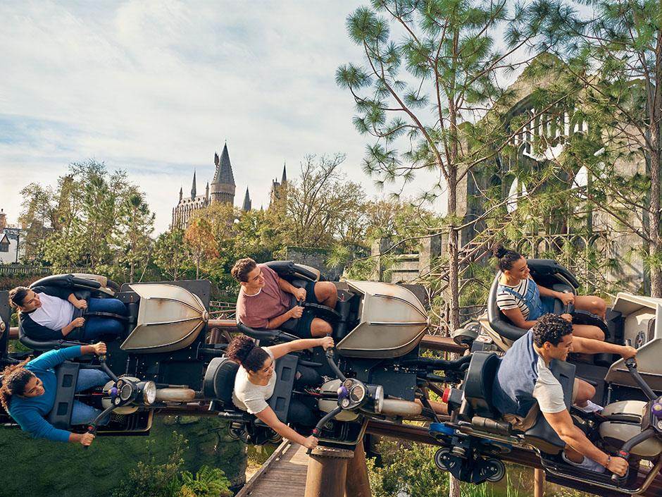 Attractions of Hagrid's Magical Creatures Motorbike Adventure