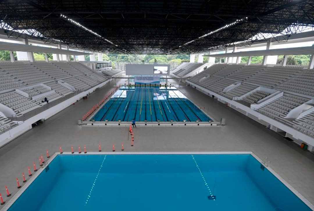 Gelora Bung Karno Aquatic Stadium / Antara-Sigid Kurniawan