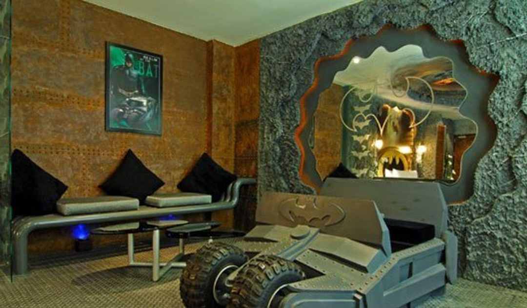 Batmobile decoration in Batman hotel