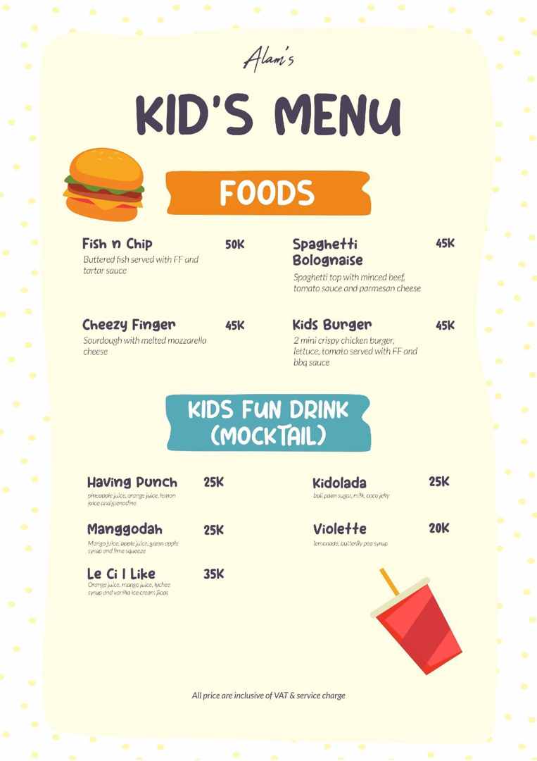 Alam Resto Menu