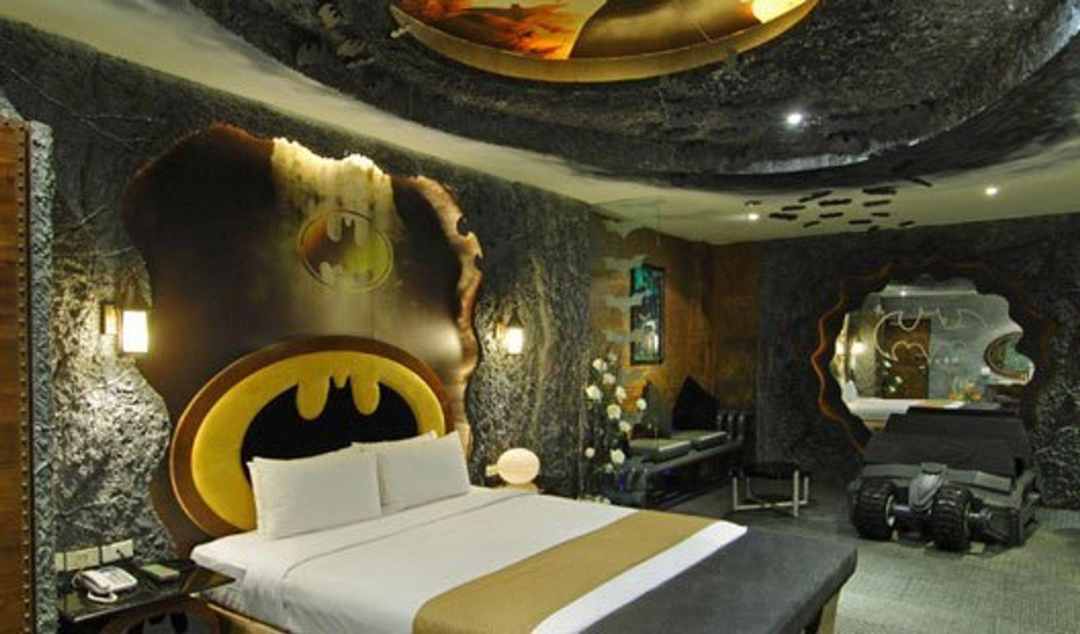 Batman hotel guest rooms in Taiwan
