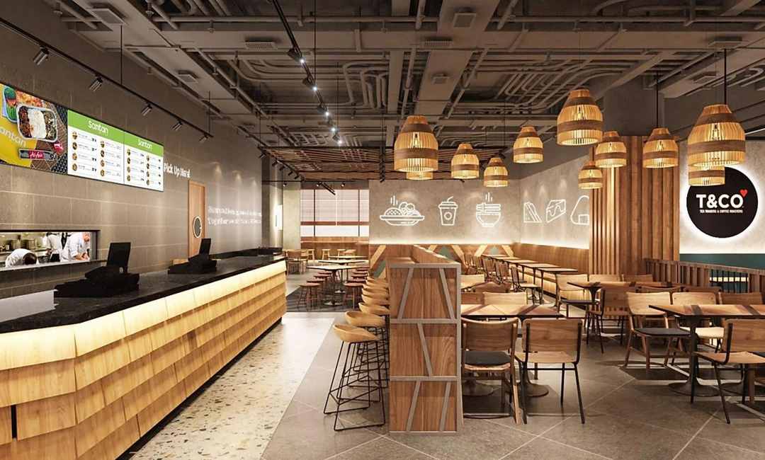 Desain restoran Santan, persembahan AirAsia.